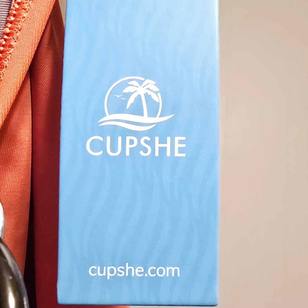 Vibrant Orange Swimsuit By Cupshe NEW* With Tags Size Large - Picture 6 of 11